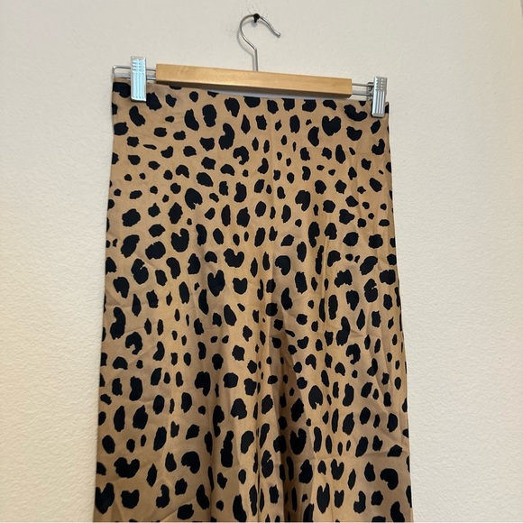 Realisation Naomi 100% Silk Skirt Midi Length Wild Things Animal Print Size S - Picture 3 of 8